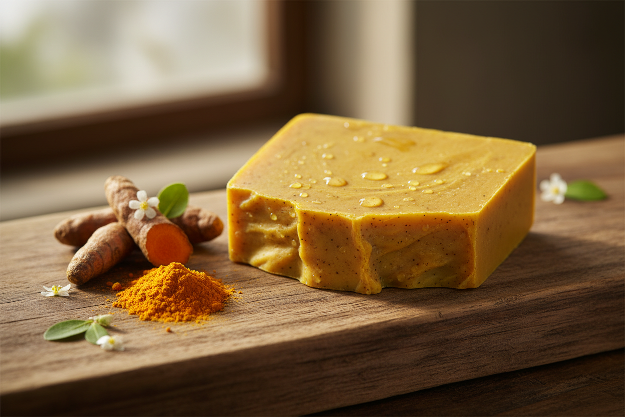 Turmeric Brightening Soap | Exfoliating Soap | 7 Sacred Roots